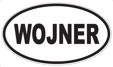 WOJNER - Oval Sticker