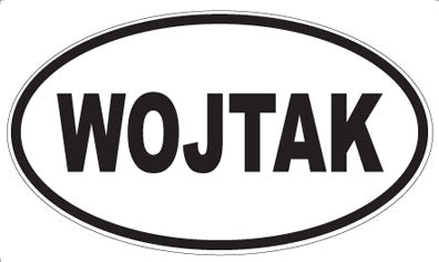 WOJTAK - Oval Sticker