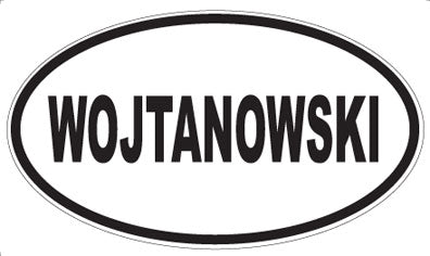 WOJTANOWSKI - Oval Sticker