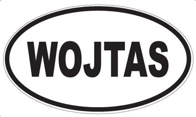 WOJTAS - Oval Sticker