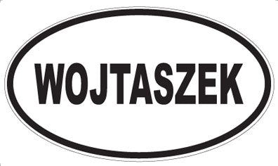 WOJTASZEK - Oval Sticker