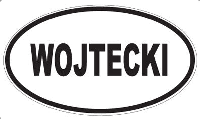 WOJTECKI - Oval Sticker