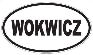 WOKWICZ - Oval Sticker