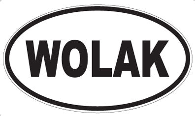 WOLAK - Oval Sticker