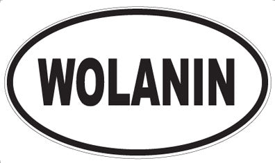 WOLANIN - Oval Sticker