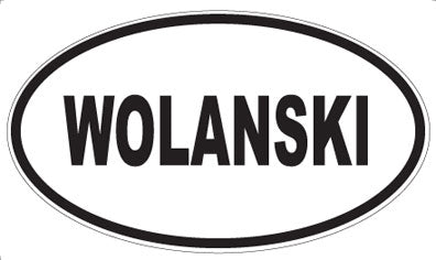 WOLANSKI - Oval Sticker