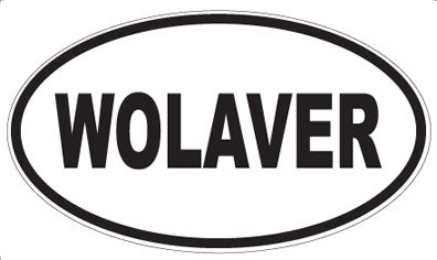 WOLAVER - Oval Sticker
