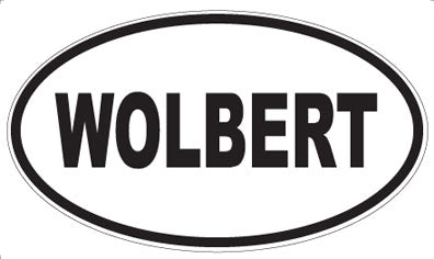 WOLBERT - Oval Sticker