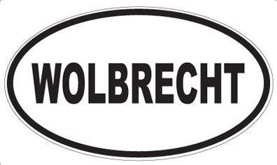 WOLBRECHT - Oval Sticker