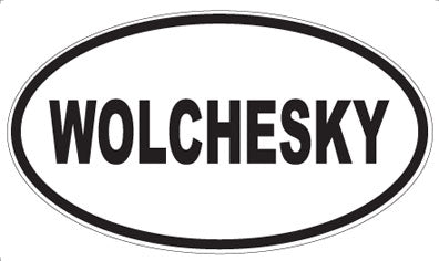 WOLCHESKY - Oval Sticker