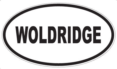 WOLDRIDGE - Oval Sticker