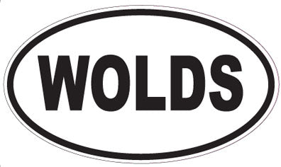 WOLDS - Oval Sticker