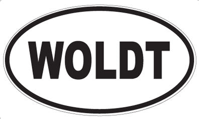 WOLDT - Oval Sticker