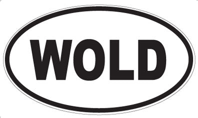 WOLD - Oval Magnet