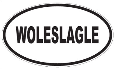 WOLESLAGLE - Oval Sticker