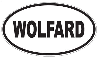 WOLFARD - Oval Sticker