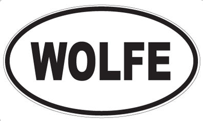 WOLFE - Oval Sticker