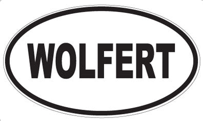 WOLFERT - Oval Sticker