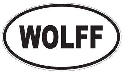 WOLFF - Oval Sticker