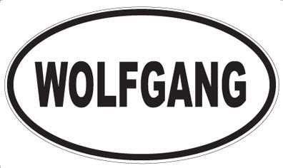 WOLFGANG - Oval Sticker