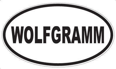 WOLFGRAMM - Oval Sticker