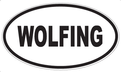WOLFING - Oval Sticker