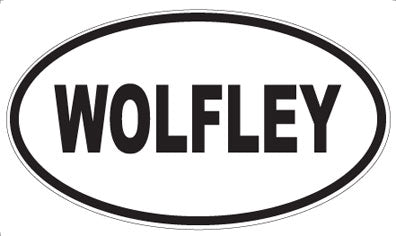 WOLFLEY - Oval Sticker
