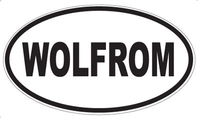WOLFROM - Oval Sticker