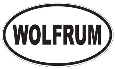 WOLFRUM - Oval Sticker