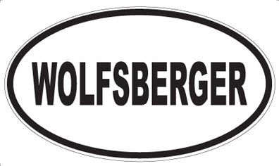WOLFSBERGER - Oval Sticker