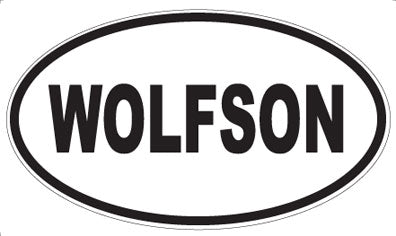 WOLFSON - Oval Sticker