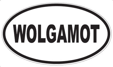 WOLGAMOT - Oval Sticker