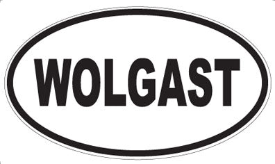 WOLGAST - Oval Sticker