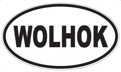 WOLHOK - Oval Sticker