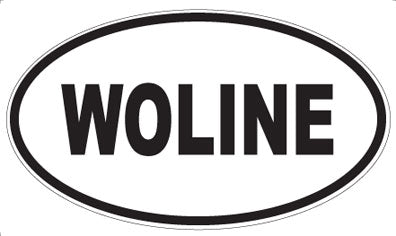 WOLINE - Oval Sticker