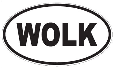 WOLK - Oval Sticker
