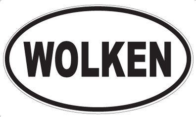 WOLKEN - Oval Sticker