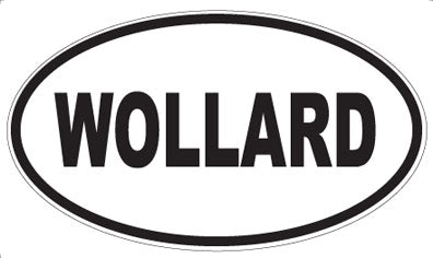 WOLLARD - Oval Sticker