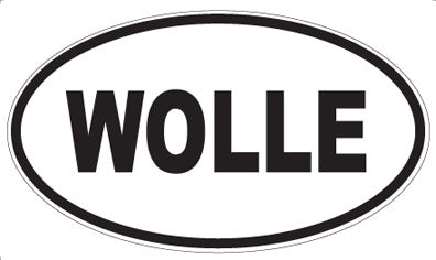 WOLLE - Oval Sticker