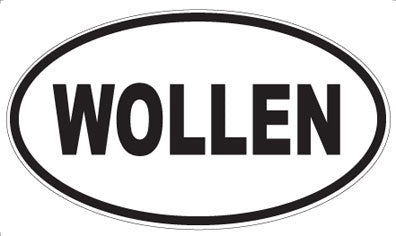WOLLEN - Oval Sticker