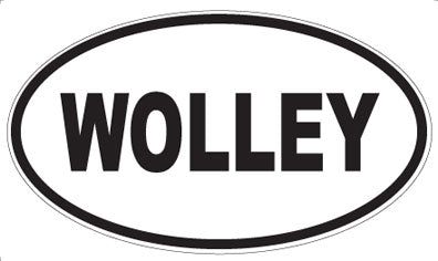 WOLLEY - Oval Sticker