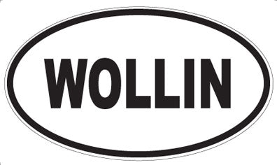 WOLLIN - Oval Sticker
