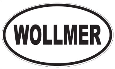 WOLLMER - Oval Sticker