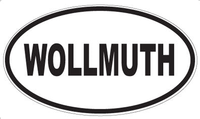 WOLLMUTH - Oval Sticker
