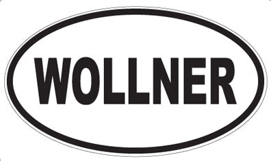 WOLLNER - Oval Sticker