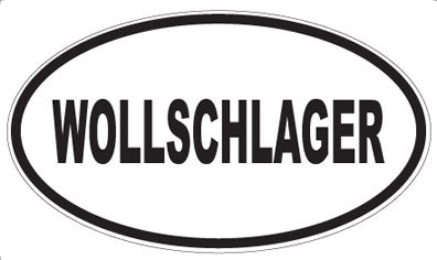 WOLLSCHLAGER - Oval Sticker