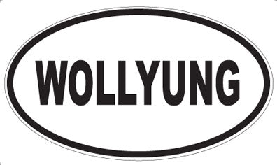WOLLYUNG - Oval Sticker