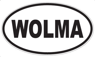 WOLMA - Oval Sticker