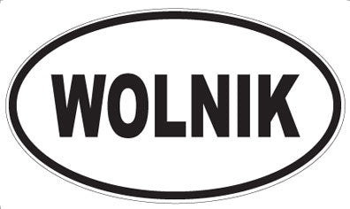 WOLNIK - Oval Sticker