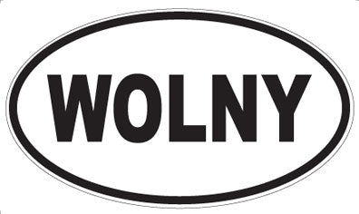 WOLNY - Oval Sticker